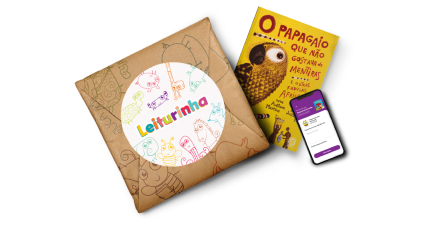Kit de Livros Infantis MINI com 1 livro infantil e acesso ao App Leiturinha