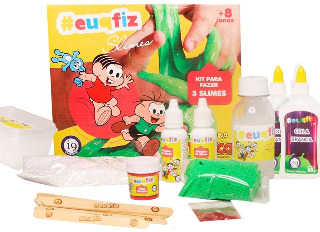 Kit 4 Brochurão Slime + 1 Desenho + Mochila Estojo Slime - Xeryus/Foroni -  Slime / Amoeba - Magazine Luiza